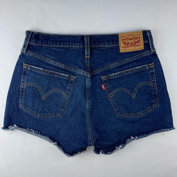 Levi's 501 Original Shorts - Charleston Cracked Blue - Picture 4 of 11